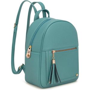 Montana West Mini Cute Backpack for Girls Anti Theft Backpack with Secured Zipper and Tassel(Mini Turquoise)