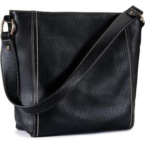 Montana West Purse for Women Trendy Soft Shoulder Purses and Handbags Hobo Bags(* Black)