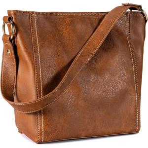 Montana West Purse for Women Trendy Soft Shoulder Purses and Handbags Hobo Bags(* Brown)