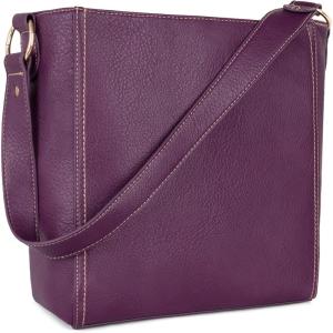 Montana West Purse for Women Trendy Soft Shoulder Purses and Handbags Hobo Bags(A Purple)