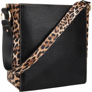 Montana West Purse for Women Trendy Soft Shoulder Purses and Handbags Hobo Bags(B Leopard)