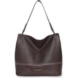 Montana West Purses for Women Hobo Shoulder Handbags with Zipper(A-coffee)