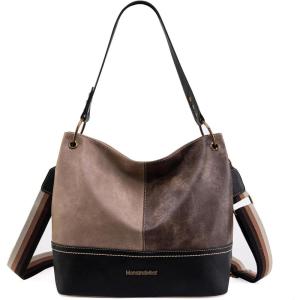 Montana West Purses for Women Hobo Shoulder Handbags with Zipper(Crossbody-tan)