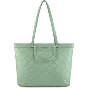 Montana West Quilted Tote Bag for Women Large Shoulder Bag Fashion Handbags with Top Zipper(New-light Green)
