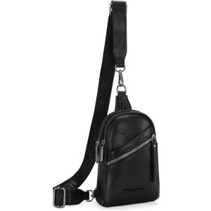 Montana West Small Crossbody Sling Bag for Women Cute Cross Body Fanny Pack Purse(B-black)