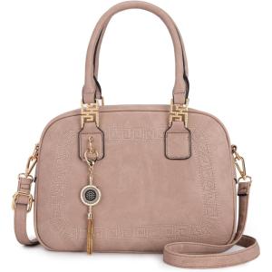 Montana West Small Top Handle Purse for Women Crossbody Satchel Handbag Barrel Bag(S Khaki)