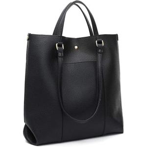 Montana West Tote Bag for Women Purses and Handbags Top Handle Satchel Bag Large Shoulder Handbag(A Black)