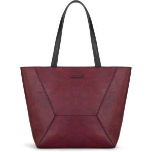 Montana West Tote Bag for Women Work Top Handle Handbags and Purses(Z Dahila Red)