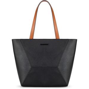 Montana West Tote Bag for Women Work Top Handle Handbags and Purses(Z Jet Black)