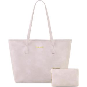 Montana West Tote Bags Vegan Leather Purses and Handbags for Women Top Handle Ladies Shoulder Bags(A-beige)