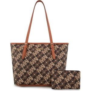 Montana West Tote Bags Vegan Leather Purses and Handbags for Women Top Handle Ladies Shoulder Bags(Mw Coffee)