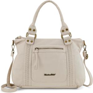 Montana West Washed Leather Hobo Bags for Women Roomy Handbags with Crossbody Strap(581 Beige)