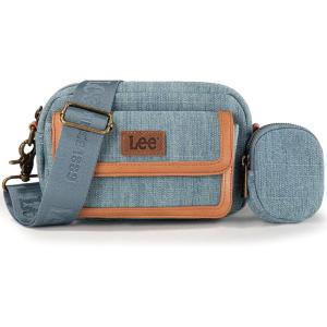 Montana West x Lee Denim Small Crossbody Bags for Women Cute Shoulder Handbag with Headphone Pouch(Jean Blue)
