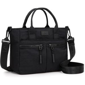 Montana West x Lee Mini Crossbody Bag for Women Nylon Tote Bag with Multiple Pockets(Black)