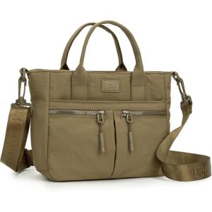 Montana West x Lee Mini Crossbody Bag for Women Nylon Tote Bag with Multiple Pockets(Deep Khaki)