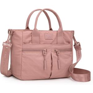 Montana West x Lee Mini Crossbody Bag for Women Nylon Tote Bag with Multiple Pockets(Deep Pink)