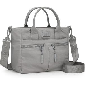 Montana West x Lee Mini Crossbody Bag for Women Nylon Tote Bag with Multiple Pockets(Gray)