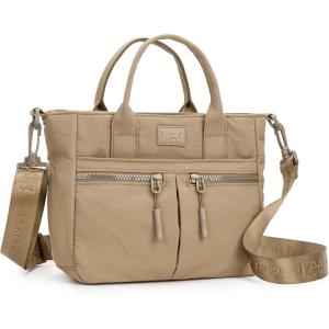 Montana West x Lee Mini Crossbody Bag for Women Nylon Tote Bag with Multiple Pockets(Khaki)