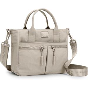 Montana West x Lee Mini Crossbody Bag for Women Nylon Tote Bag with Multiple Pockets(Tan)