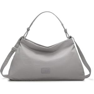 Montana West x Lee Nylon Hobo Crossbody Bag for Women, Large Shoulder Tote Handbag Casual Work Purse with Adjustable Strap(Deep Gray)