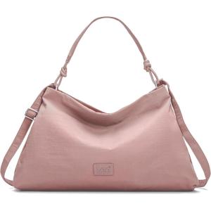 Montana West x Lee Nylon Hobo Crossbody Bag for Women, Large Shoulder Tote Handbag Casual Work Purse with Adjustable Strap(Deep Pink)