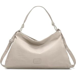Montana West x Lee Nylon Hobo Crossbody Bag for Women, Large Shoulder Tote Handbag Casual Work Purse with Adjustable Strap(Tan)