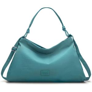 Montana West x Lee Nylon Hobo Crossbody Bag for Women, Large Shoulder Tote Handbag Casual Work Purse with Adjustable Strap(Turquoise)