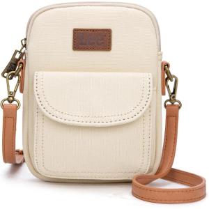 Montana West x Lee Small Crossbody Bags for Women, Denim Phone Purse & Travel Wallet with Card Slots Shoulder Bag(New-apricot)