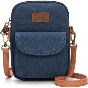 Montana West x Lee Small Crossbody Bags for Women, Denim Phone Purse & Travel Wallet with Card Slots Shoulder Bag(New-navy)