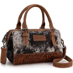Wrangler Cowhide Crossbody Bags for Women Western Designer Top-handle Handbags