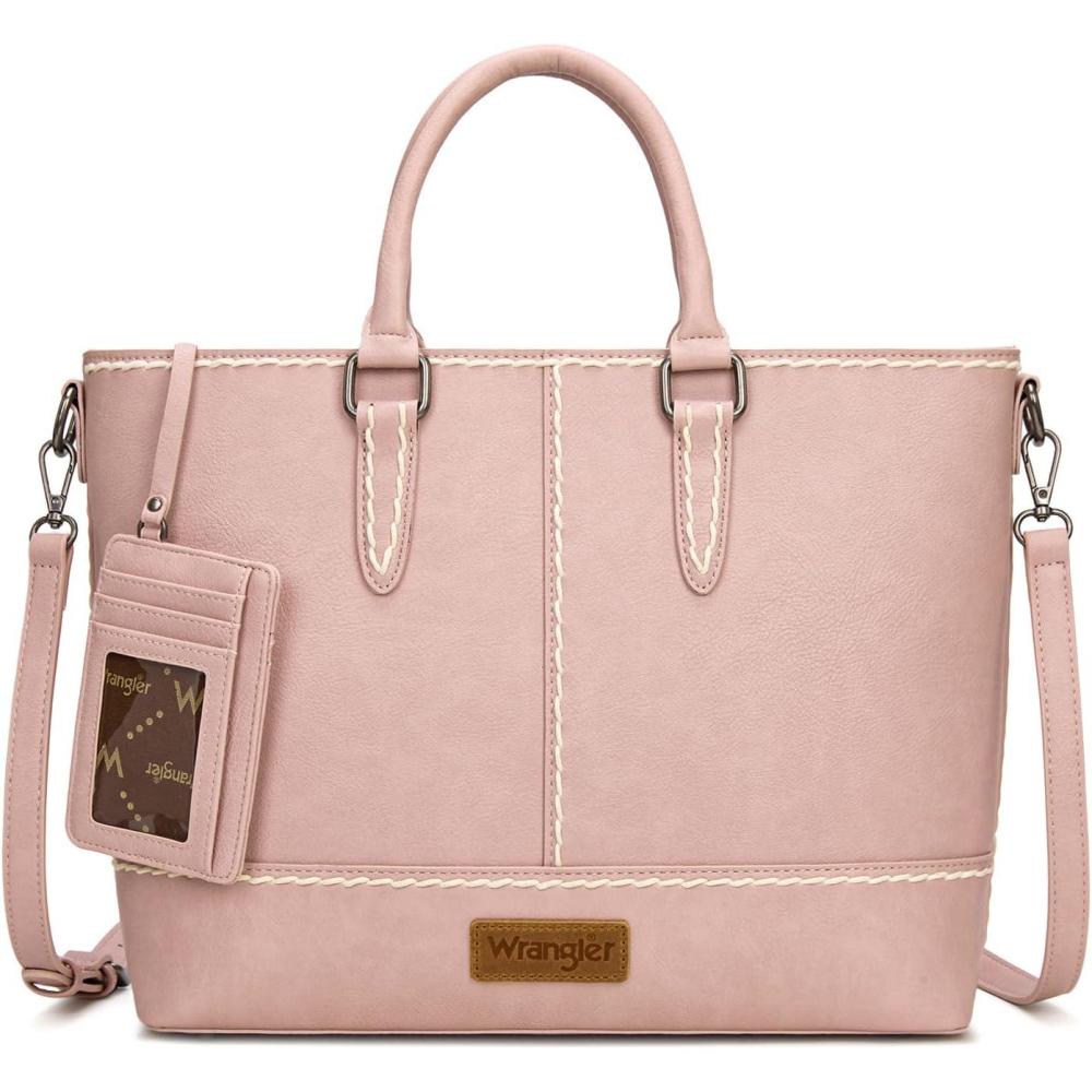 imageWrangler Tote Bag for Women Tophandle Handbags Crossbody Bag with Credit Card HolderPink