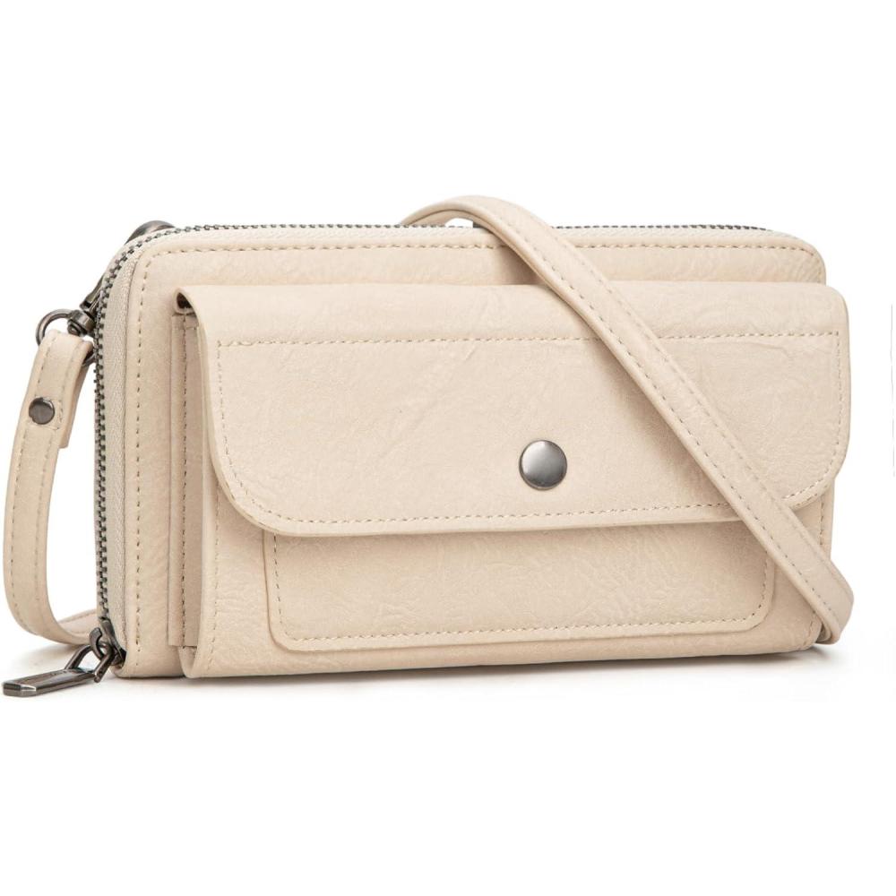 imageMontana West Crossbody Purses for Women Wristlet Wallets with Phone Pocket ampamp Credit Card SlotsBeige