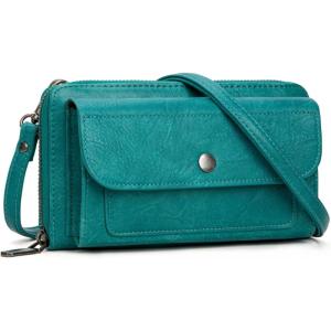 Montana West Crossbody Purses for Women Wristlet Wallets with Phone Pocket & Credit Card Slots(Turquoise)