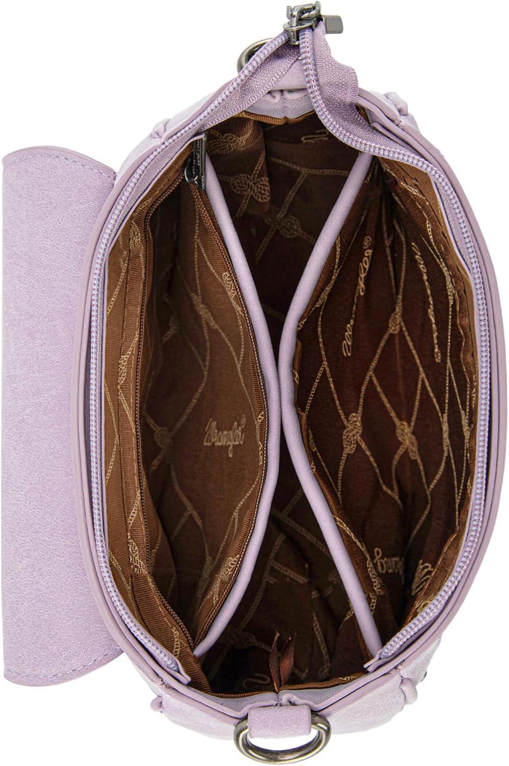 imageWrangler Western Flap Crossbody Bag for Women Designer Purses Shoulder BagPurple