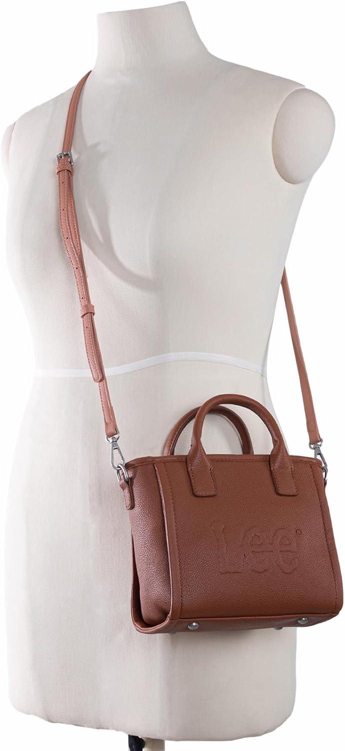 imageMontana West x Lee Small Tote Bag for Women Crossbody Purse amp Handbags with Adjustable StrapBrown