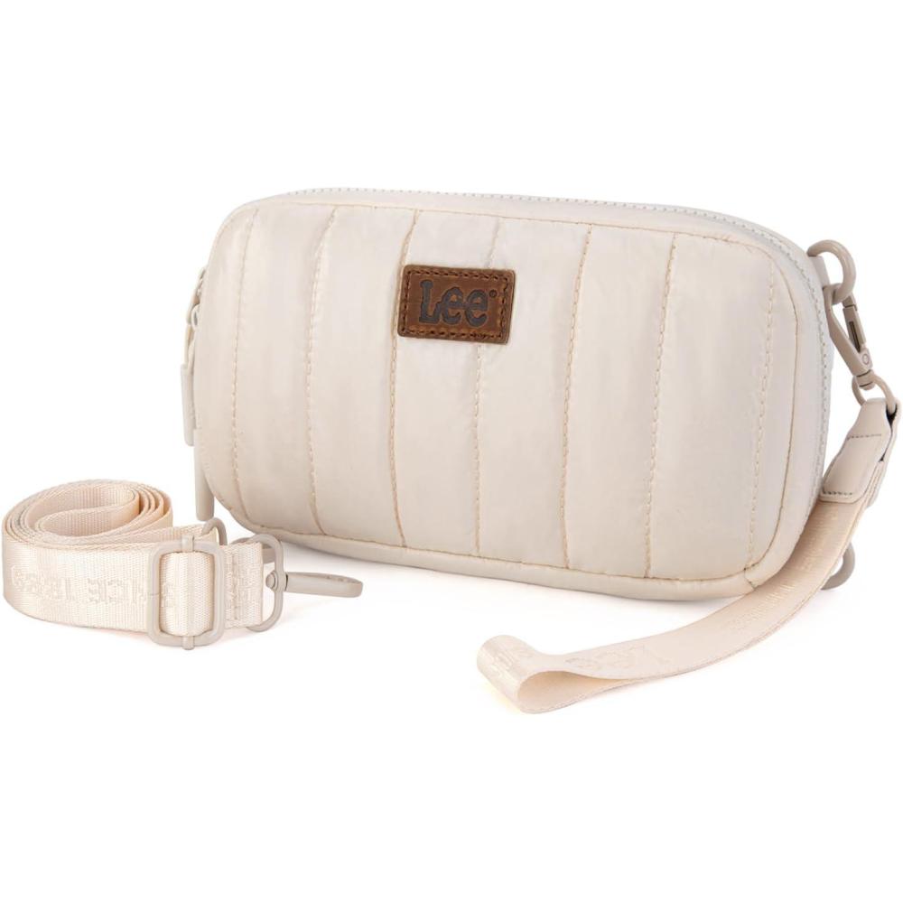 imagex Lee Dual Wristlet Wallets for Women Puffer Crossbody Wallets Purse with Phone Pocket amp Zipper ClosureTn