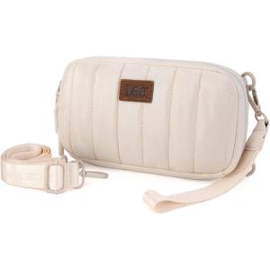 x Lee Dual Wristlet Wallets for Women, Puffer Crossbody Wallets Purse with Phone Pocket & Zipper Closure(Tn)