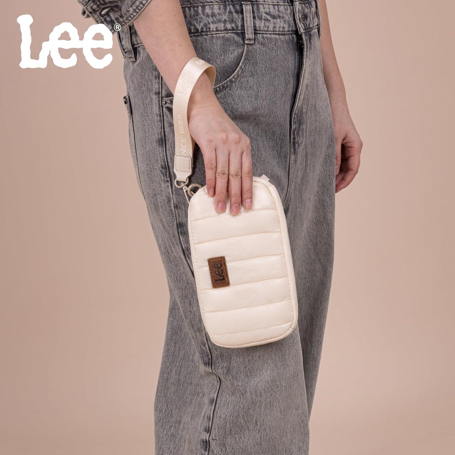 imagex Lee Dual Wristlet Wallets for Women Puffer Crossbody Wallets Purse with Phone Pocket amp Zipper ClosureTn