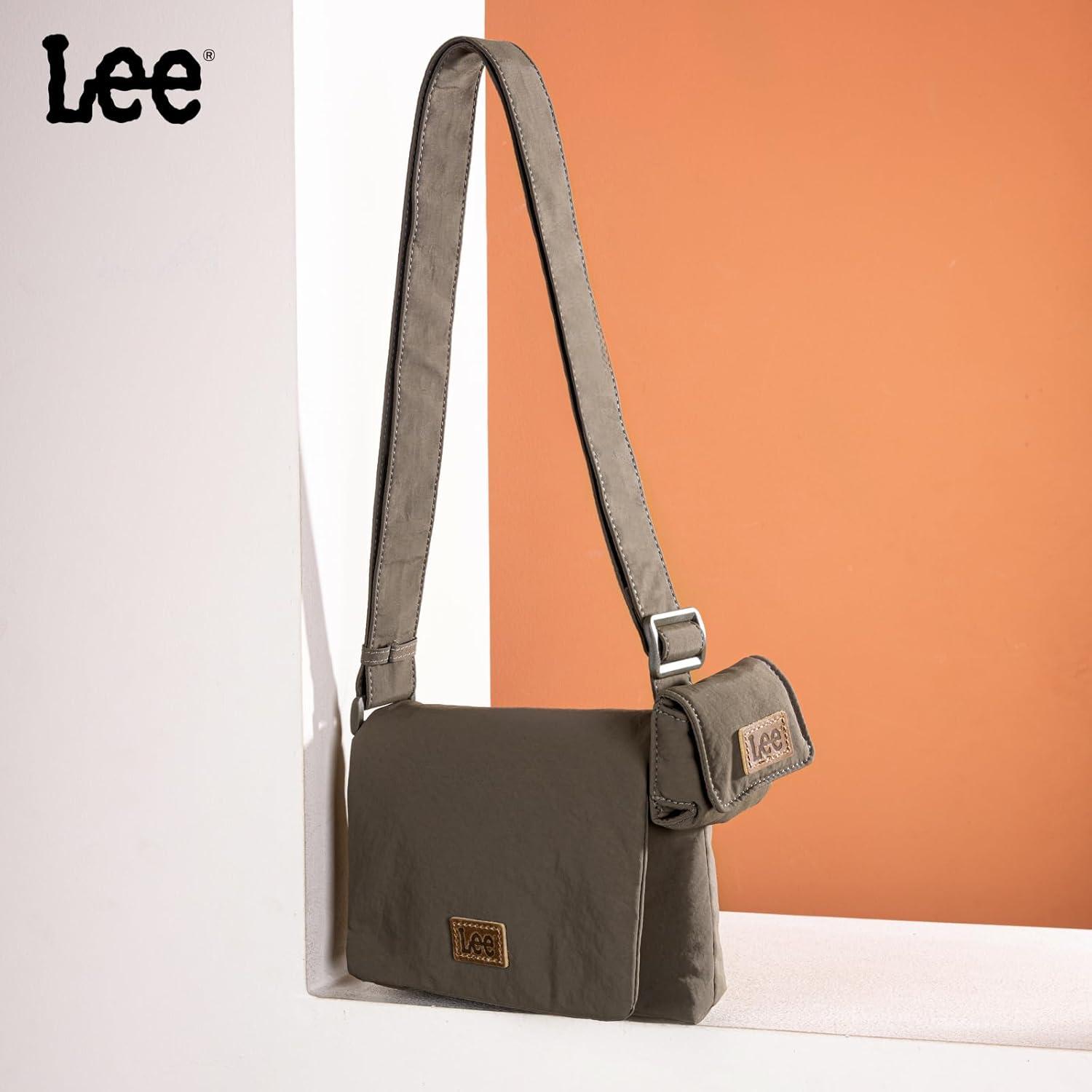 imageMontana West x Lee Small Crossbody Bags for Women Lightweight Mini Shoulder Bag with Earphone PouchLeearmy Green