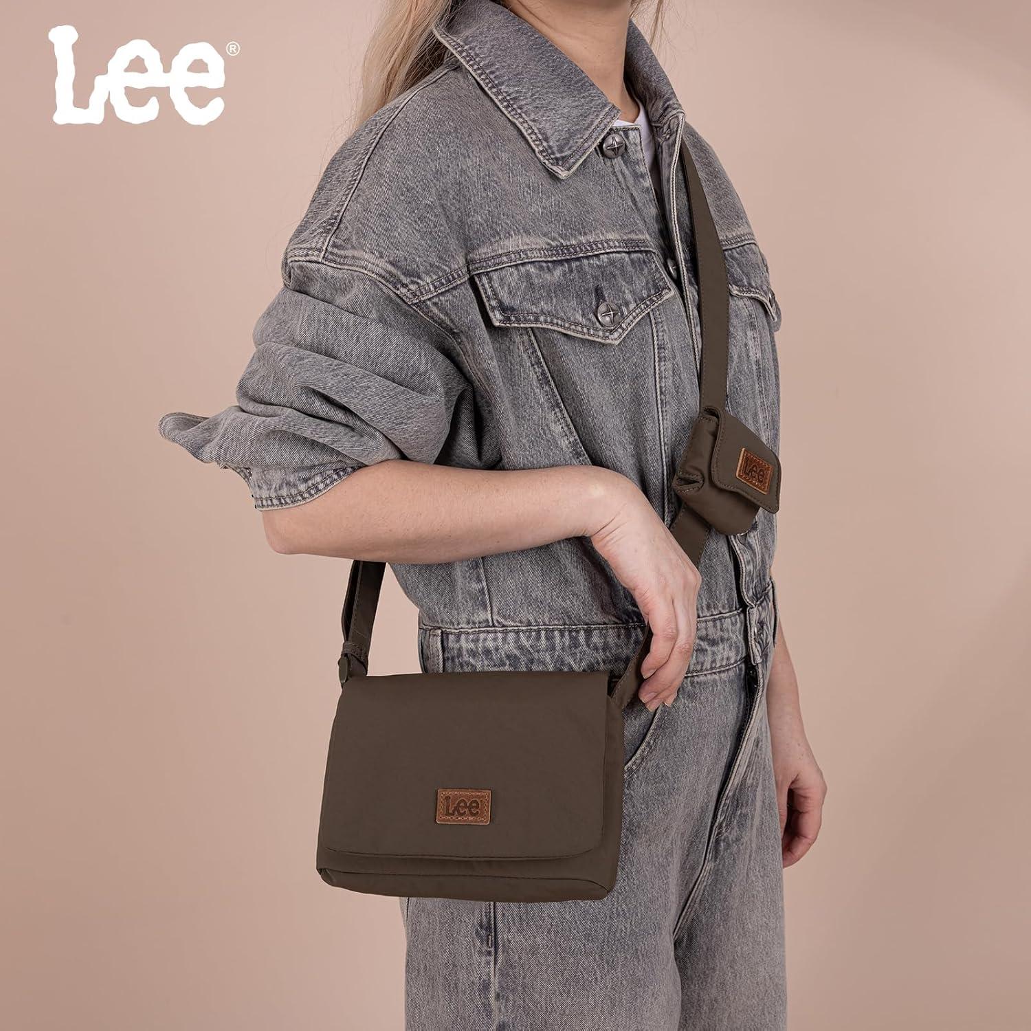 imageMontana West x Lee Small Crossbody Bags for Women Lightweight Mini Shoulder Bag with Earphone PouchLeearmy Green