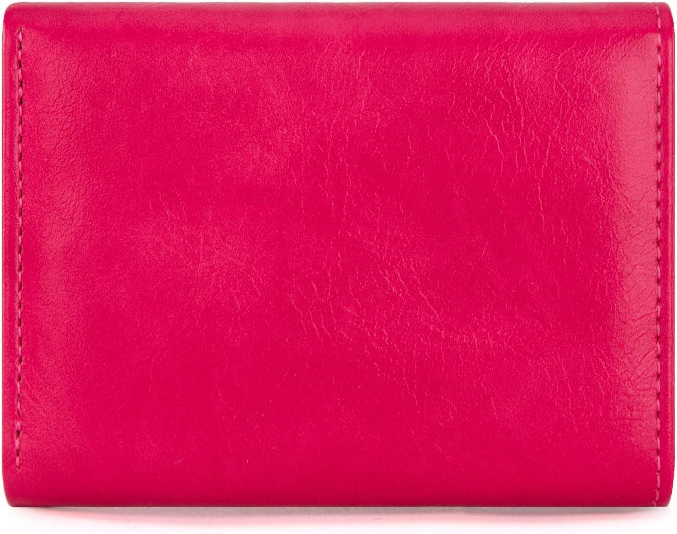 imageMontana West Small Wallets Woman RFID Blocking Wallet Trifold Pocket Wallet with ID WindowHot Pink