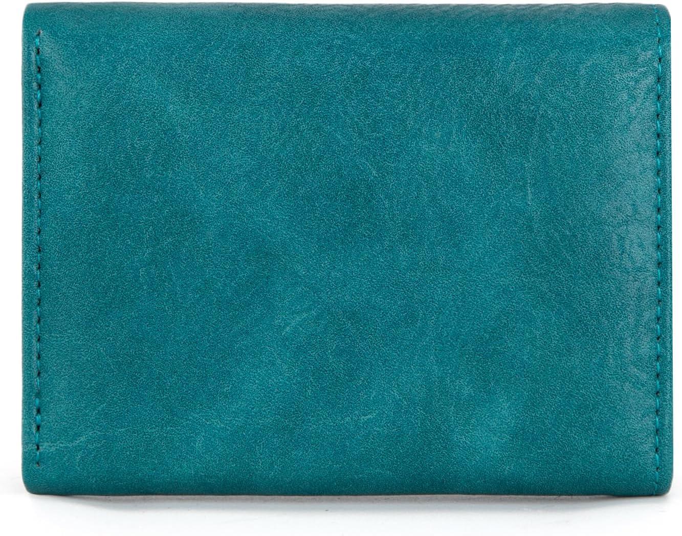 imageMontana West Small Wallets Woman RFID Blocking Wallet Trifold Pocket Wallet with ID WindowTurquoise
