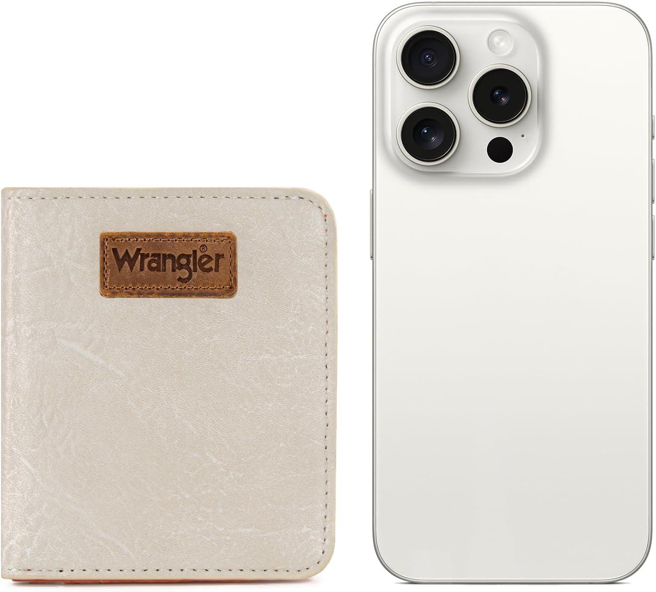 imageMontana West X Wrangler Small Wallet Women Slim Thin Wallets Card Cases Money Organizer Minimalist Pocket Wallet with RFID LiningBeige
