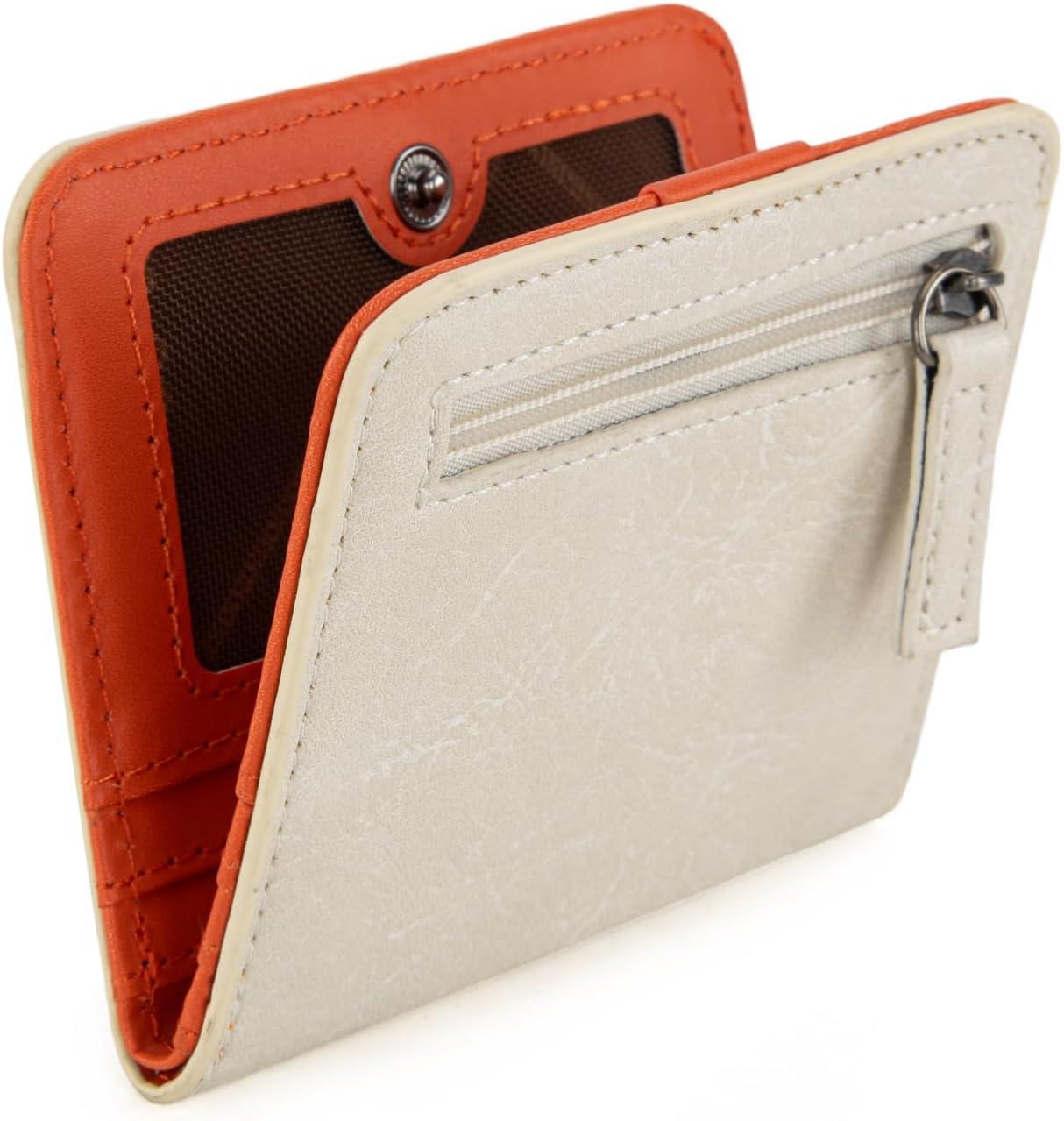 imageMontana West X Wrangler Small Wallet Women Slim Thin Wallets Card Cases Money Organizer Minimalist Pocket Wallet with RFID LiningBeige