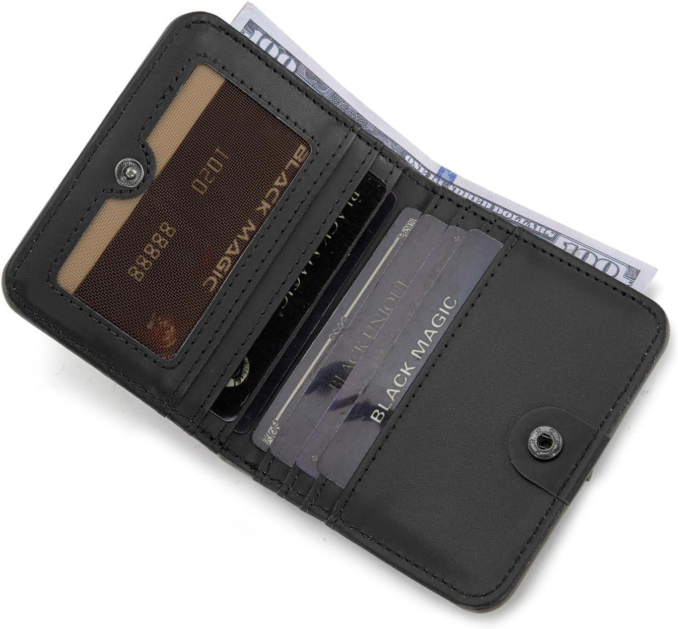 imageMontana West X Wrangler Small Wallet Women Slim Thin Wallets Card Cases Money Organizer Minimalist Pocket Wallet with RFID LiningBlack