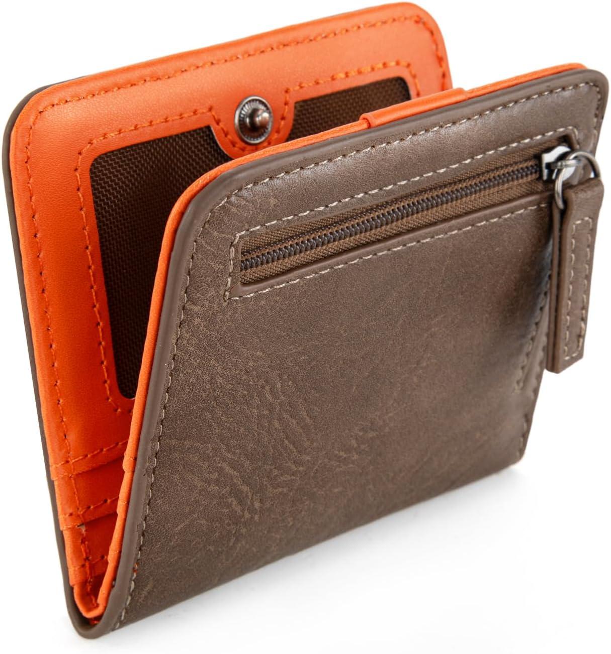 imageMontana West X Wrangler Small Wallet Women Slim Thin Wallets Card Cases Money Organizer Minimalist Pocket Wallet with RFID LiningDark Khaki