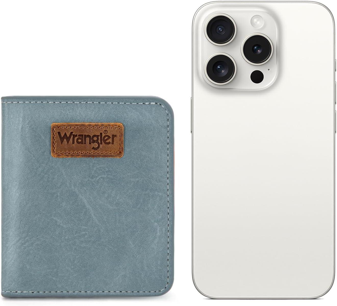 imageMontana West X Wrangler Small Wallet Women Slim Thin Wallets Card Cases Money Organizer Minimalist Pocket Wallet with RFID LiningJean