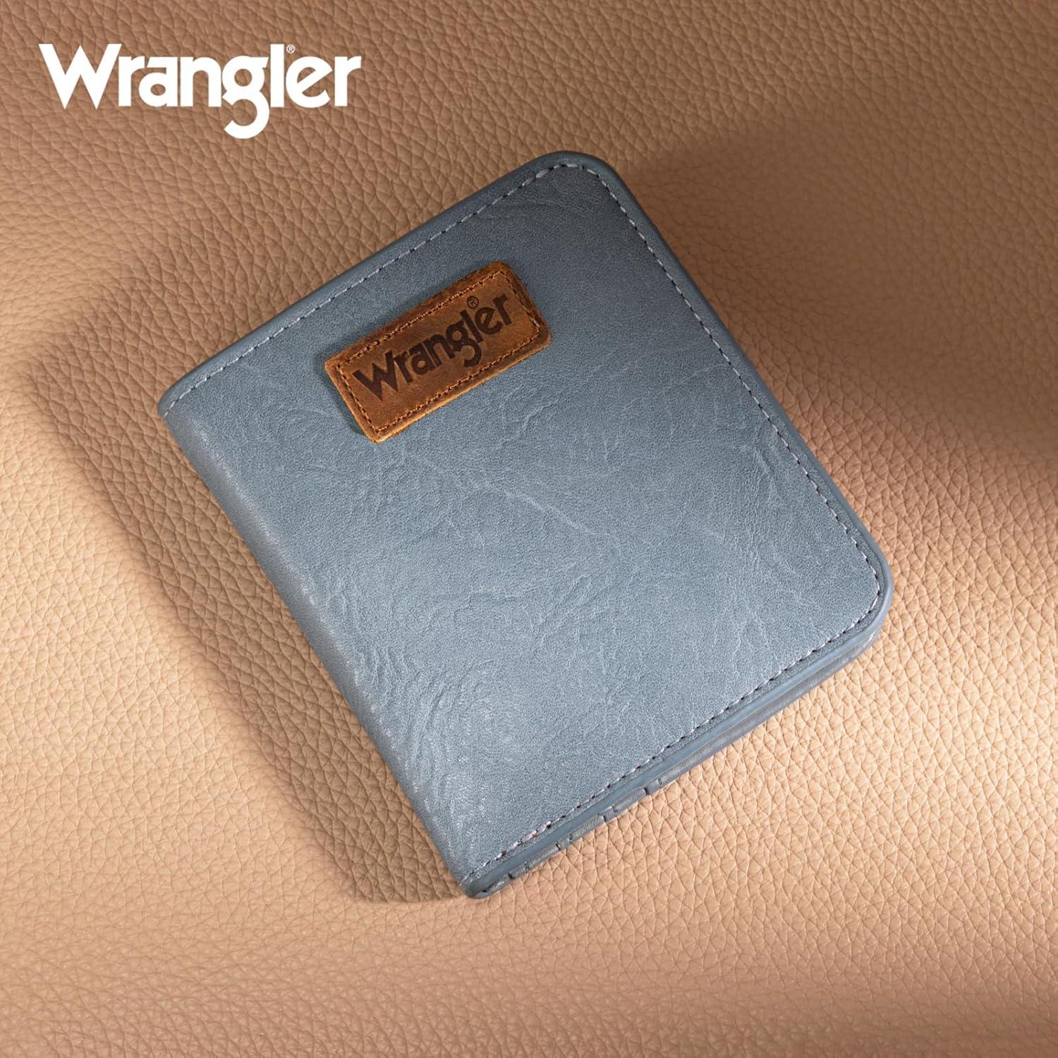 imageMontana West X Wrangler Small Wallet Women Slim Thin Wallets Card Cases Money Organizer Minimalist Pocket Wallet with RFID LiningJean