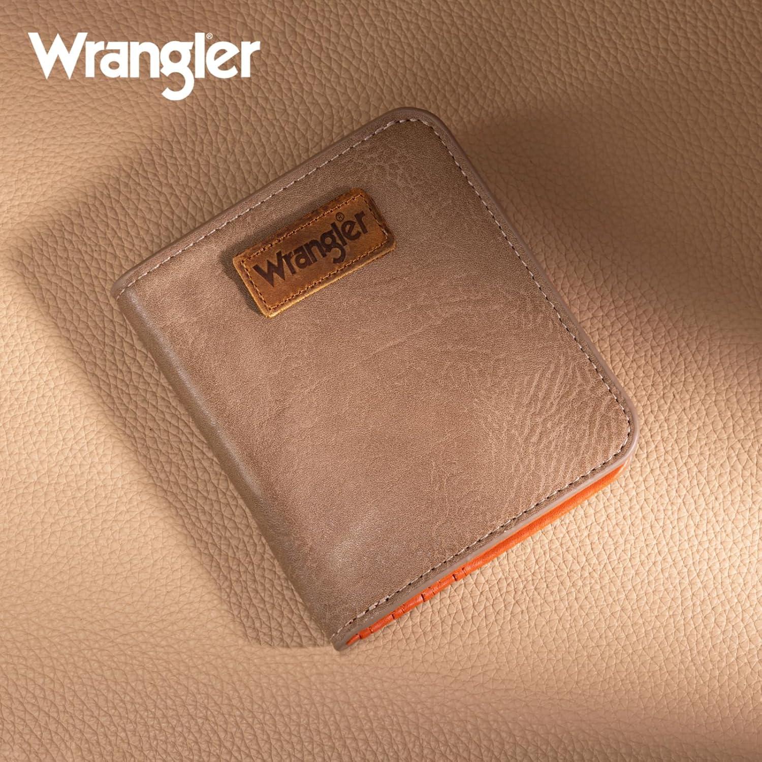imageMontana West X Wrangler Small Wallet Women Slim Thin Wallets Card Cases Money Organizer Minimalist Pocket Wallet with RFID LiningKhaki