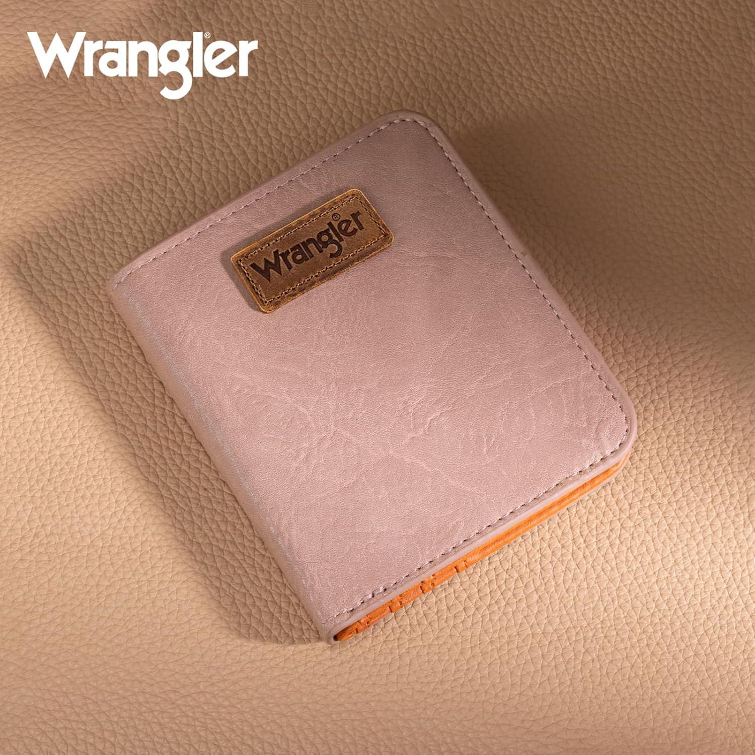 imageMontana West X Wrangler Small Wallet Women Slim Thin Wallets Card Cases Money Organizer Minimalist Pocket Wallet with RFID LiningPink